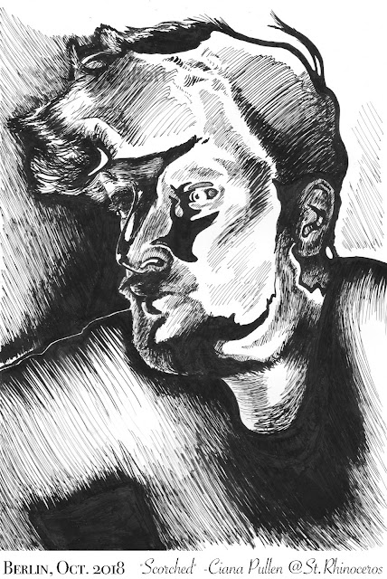 Inktober 2018 Day 19 "Scorched" by Ciana Pullen / St. Rhinocéros Inktober 2018 Day 19 "Scorched" by Ciana Pullen / St. Rhinocéros
