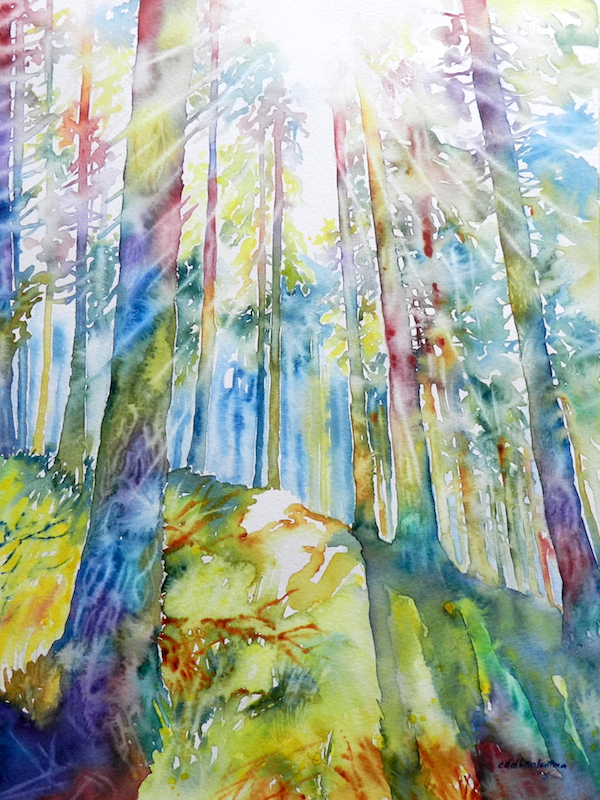 landscape watercolor - acquerello paesaggio - Cristina Dalla Valentina