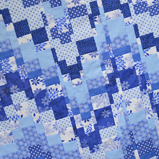 Inspired by Fabric: Summer of Sewing: Bargello in Blues