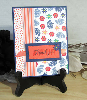 Card made with Stampin'UP!'s Happiness Blooms DSP and Bloom by Bloom stamp set