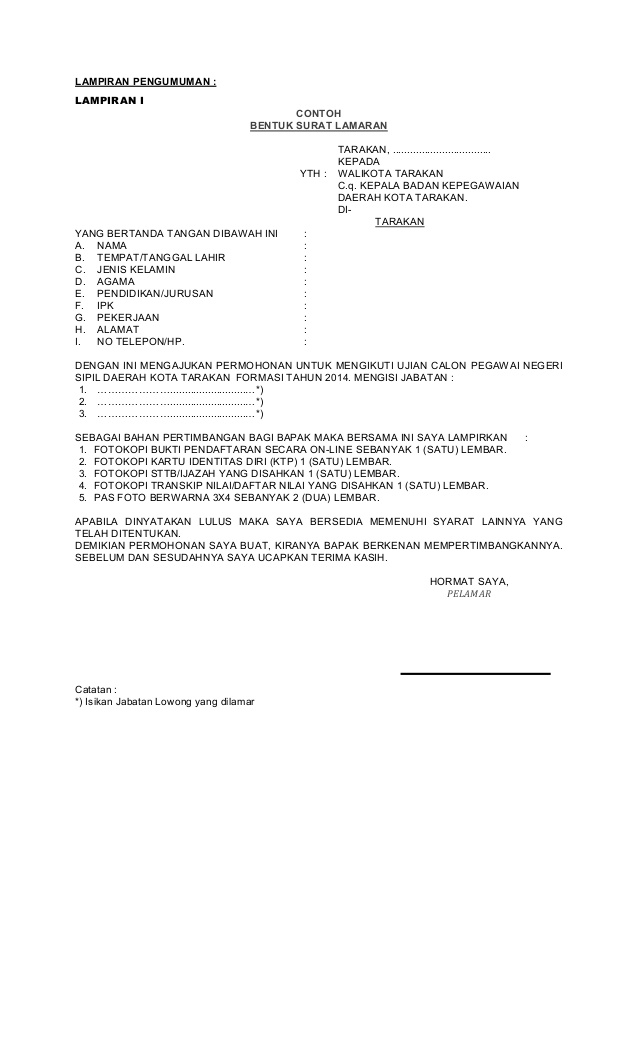 18+ Contoh Surat Lamaran Kerja Sebagai Honorer Galeri Berkas