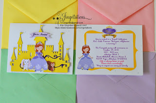disney_princess  sofia_the_first handmade_invitations cricut silhouette_cameo 