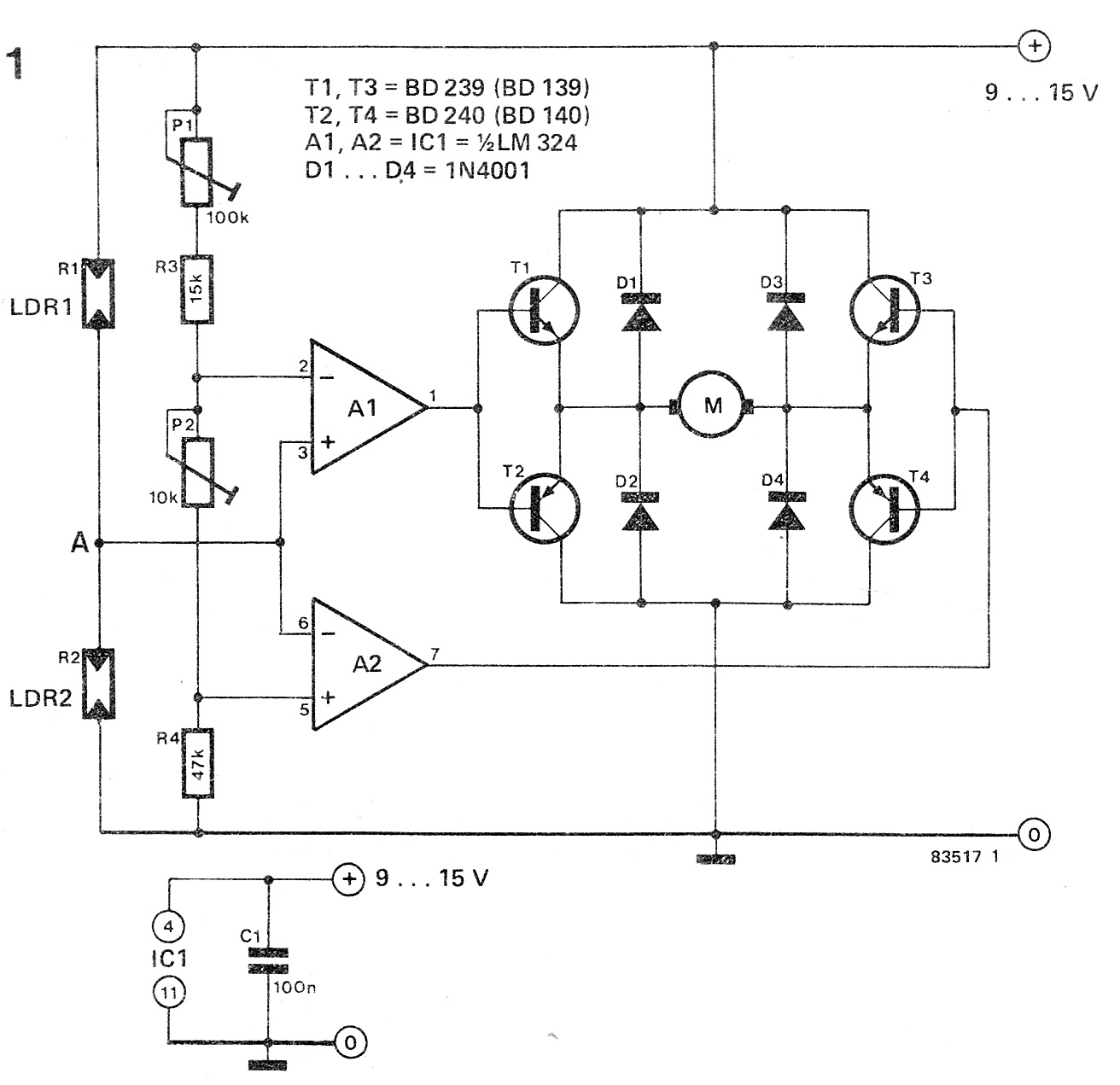 How to Make a Simple Solar Tracker Circuit - Dual Axis