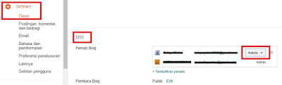 Cara Menambah, Mengganti, atau Menghapus Admin Blogspot