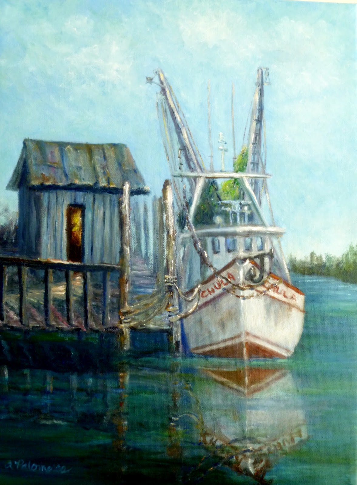 Shrimp Boat Paintings | Amber Palomares Fine Art