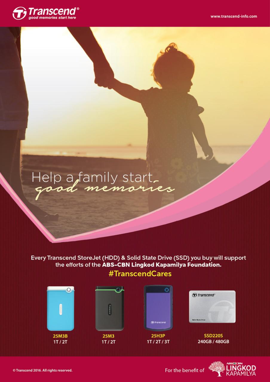 Transcend Partners with ABS-CBN Lingkod Kapamilya Foundation for Its TranscendCares Project