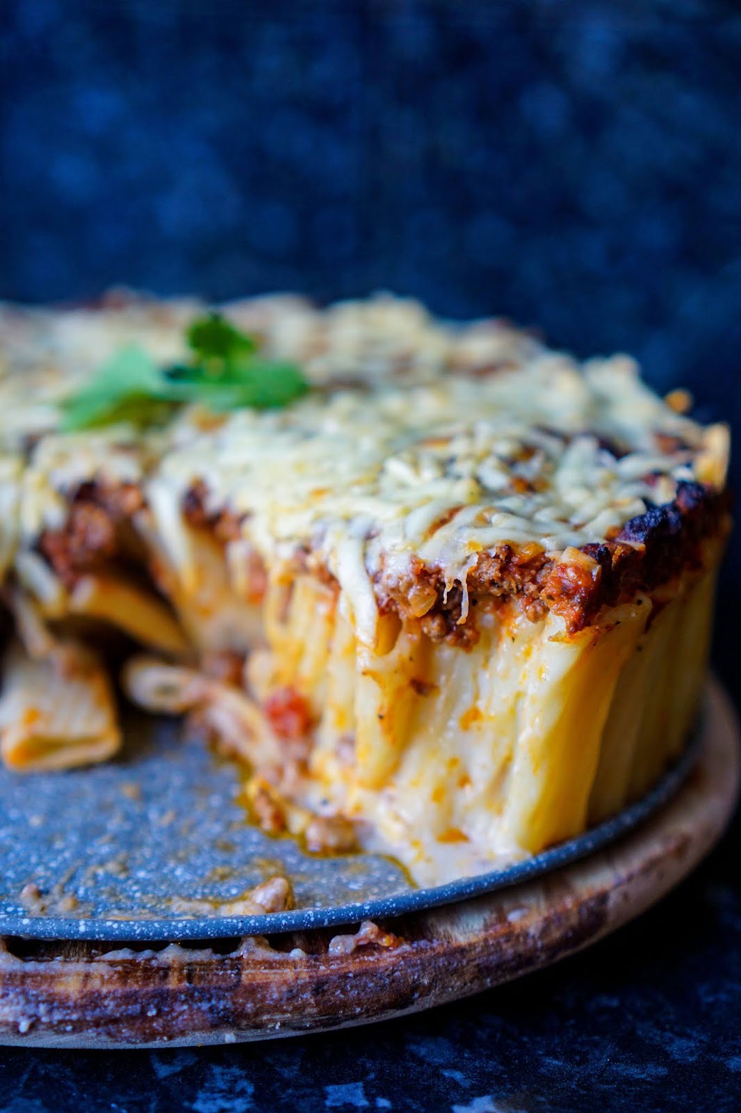 Rigatoni Cheesy Pasta Pie Pasta Bake Hungry for Goodies
