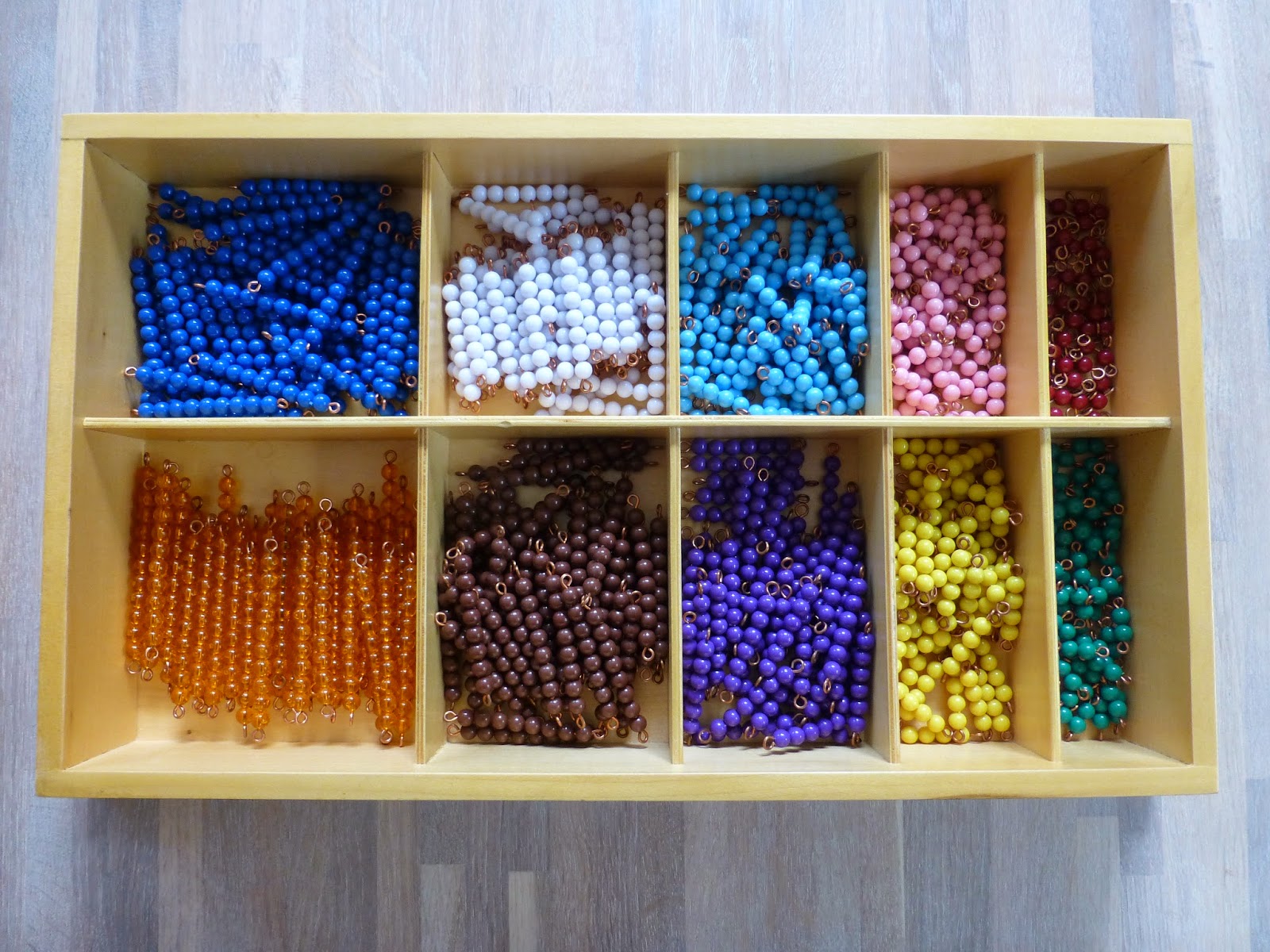 Family FECS Montessori Activity Multlplication with Bead Bars (乘法