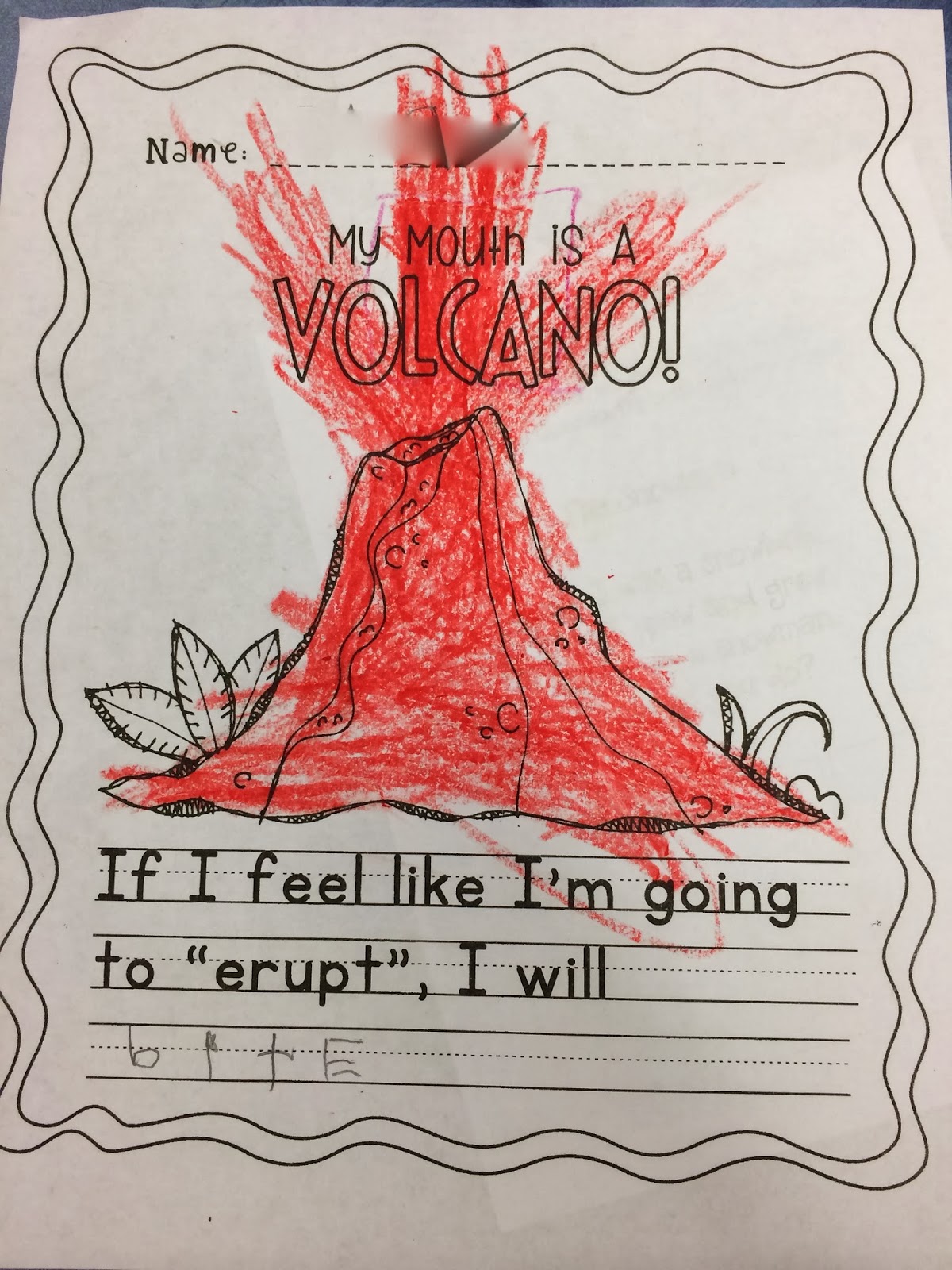 Ms. Sepp's Counselor Corner: My Mouth is a Volcano