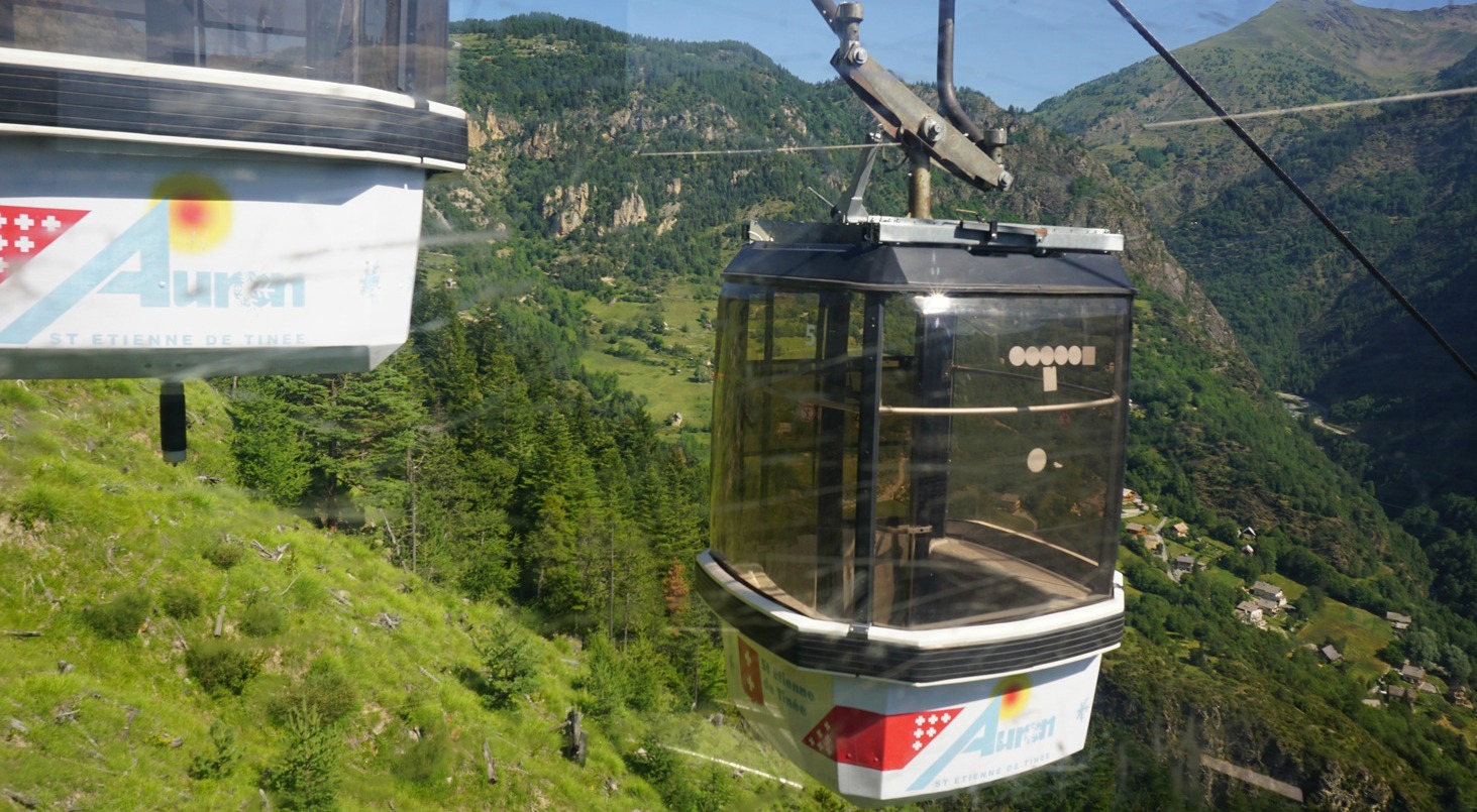 Pinatelle telecabine in summer service