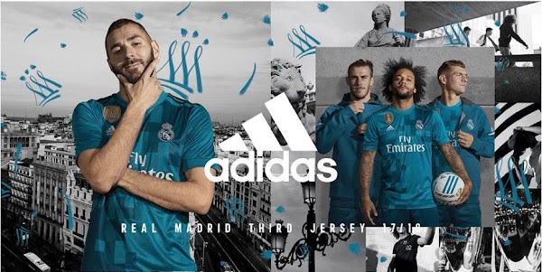 Adidas lanza la 3ª Camiseta del Real Madrid para 2017/18 Adidas lanza la 3ª Camiseta del Real Madrid para 2017/18