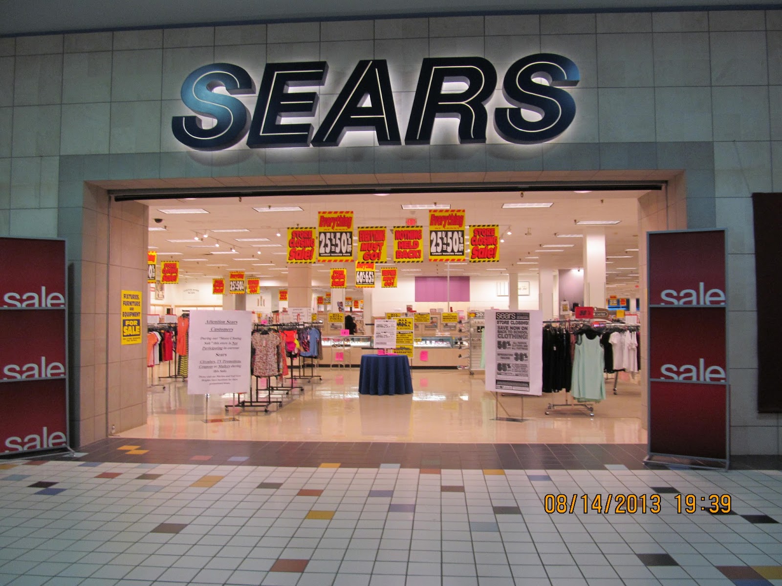 Trip to the Mall: Add It Again- Sears Closing 20 More Locations.