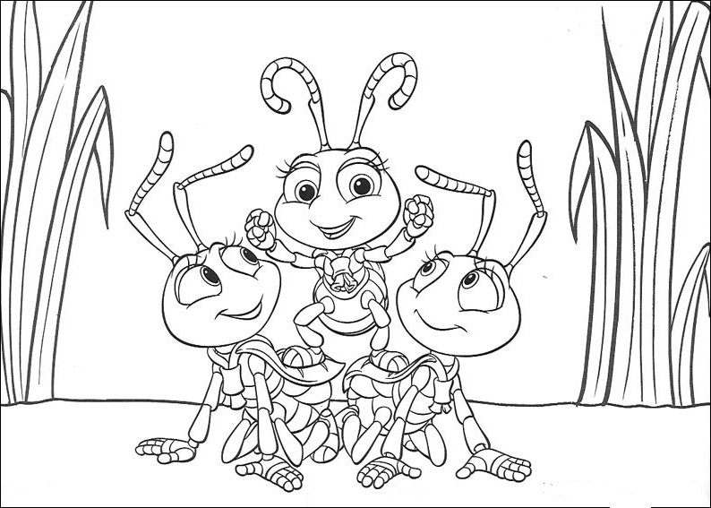 Fun Coloring Pages A Bug's Life Coloring Pages