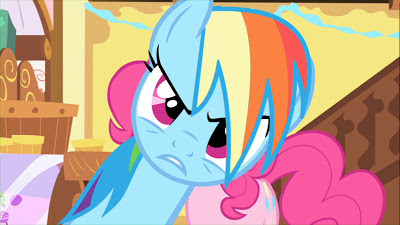 Rainbow Dash is severely unimpressed