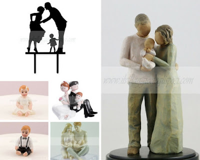 cake topper per la famiglia cake topper con bambini per una torta nuziale che abbia tutta la famiglia come protagonista