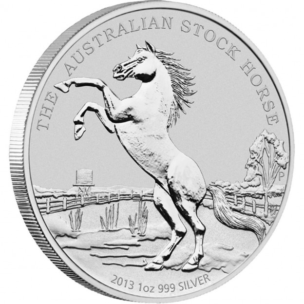 Australia Silver Australian Stock Horse 2013 One Ounce Silver Carded
