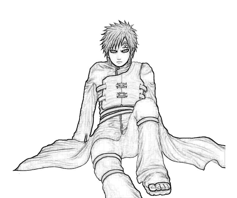 gaara coloring pages - photo #20