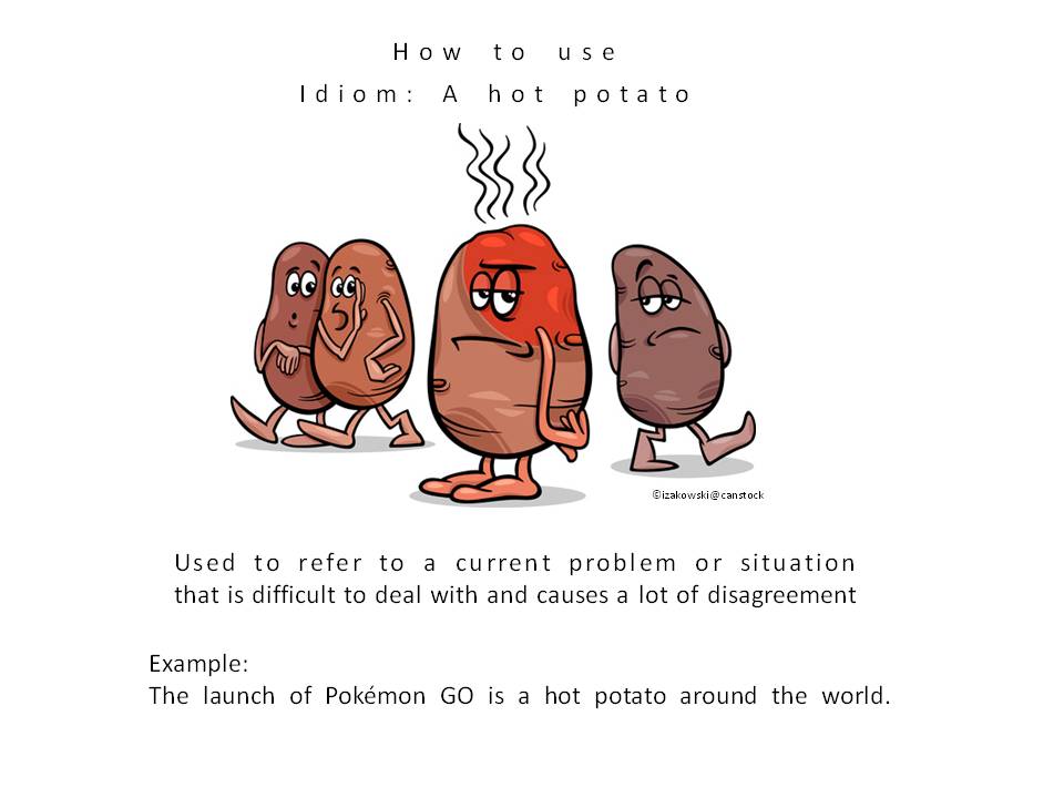 the PEDAGOGY domain Idiom A hot potato