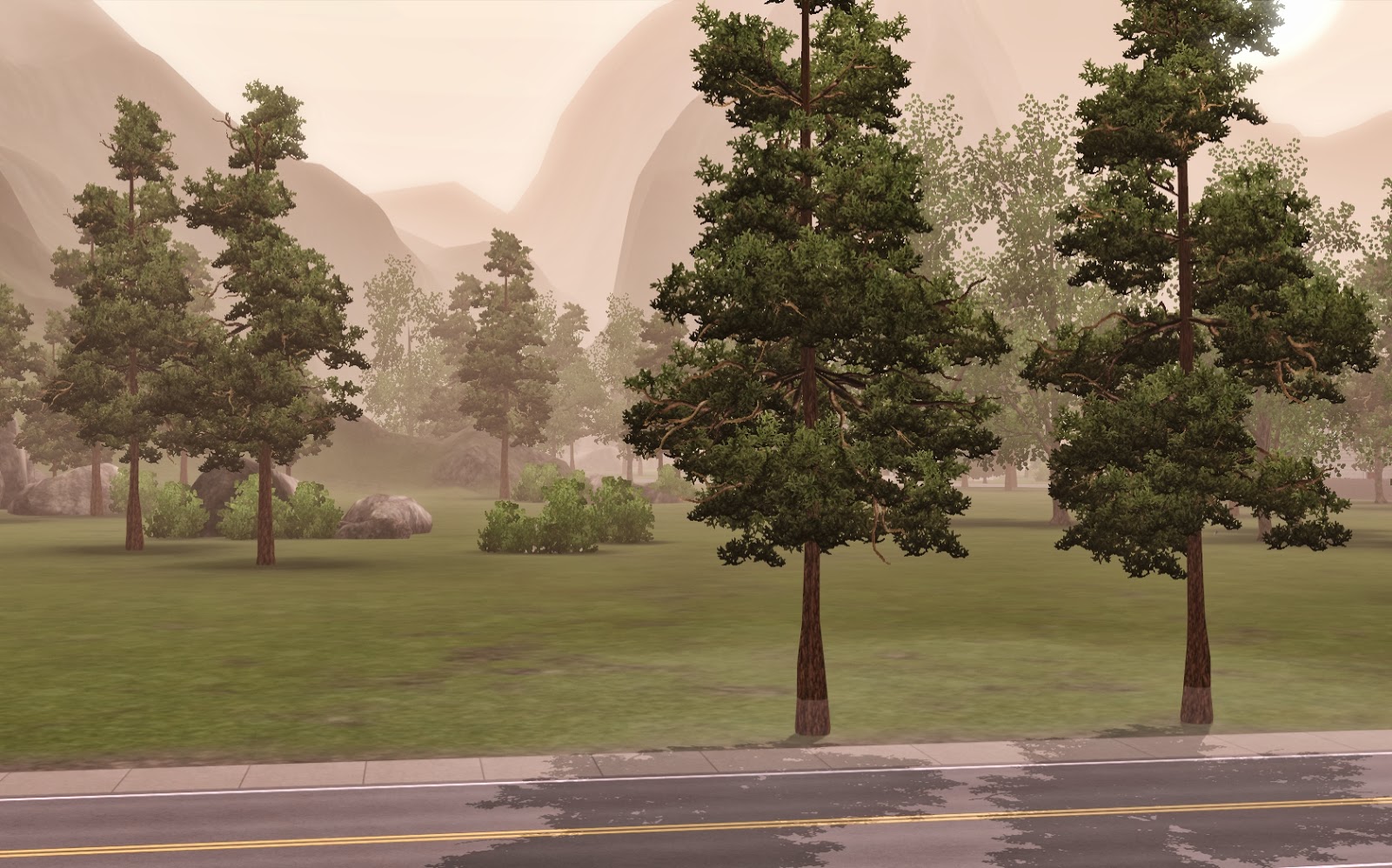 Summer's Little Sims 3 Garden Moonlight Falls (The Sims 3