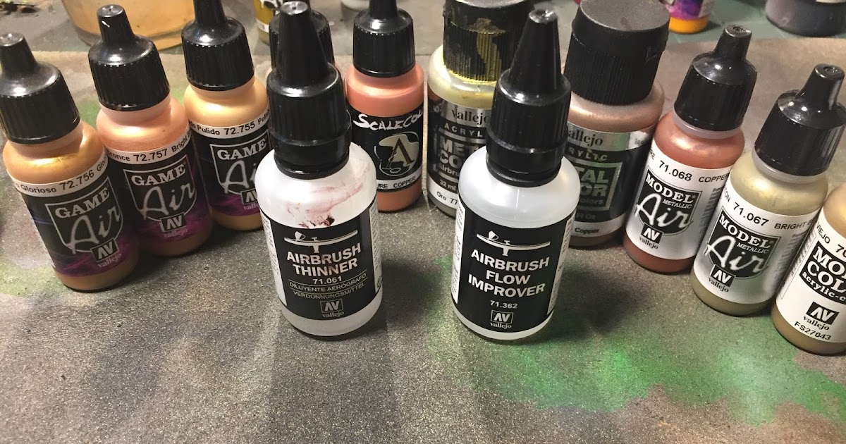 Addicted To Resin Airbrushing colored metal paints, Vallejo Airbrush