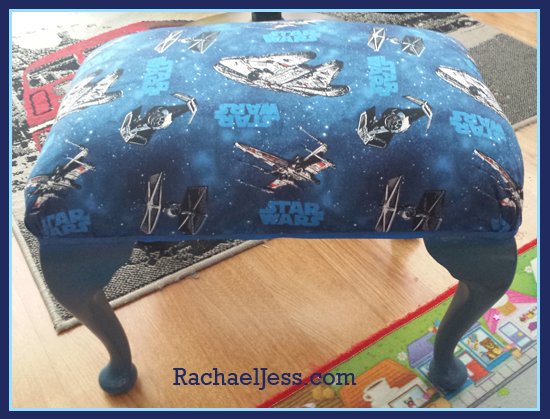 From tatty to Star Wars - how I upcycled this old stool into a star wars feature