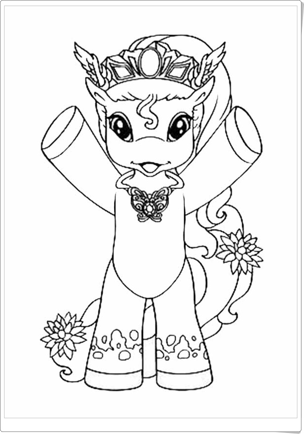 Ausmalbilder zum Ausdrucken: Filly Ausmalbilder