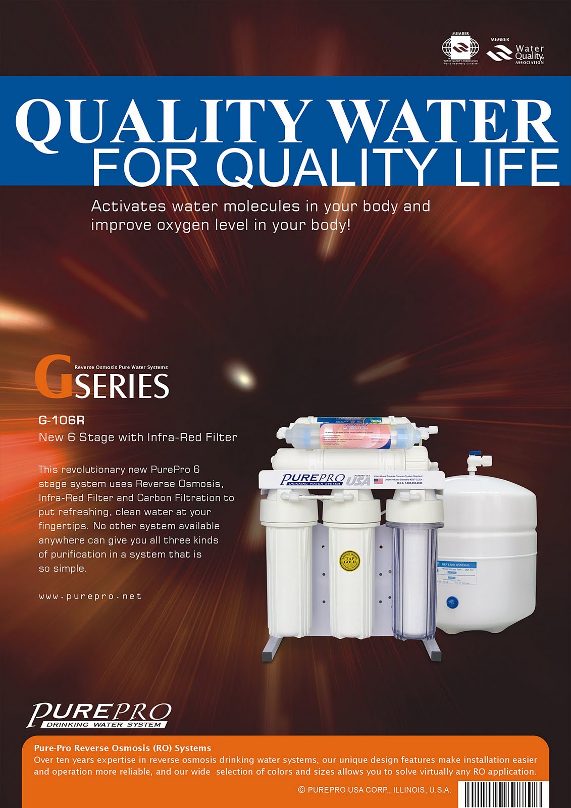 PurePro® G-106R Reverse Osmosis Water Filtration System