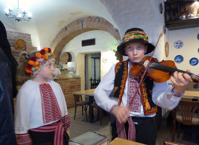 Ukranian children performing