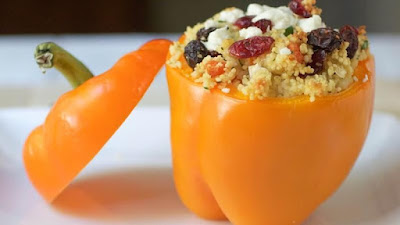 Moroccan Couscous Stuffed Peppers