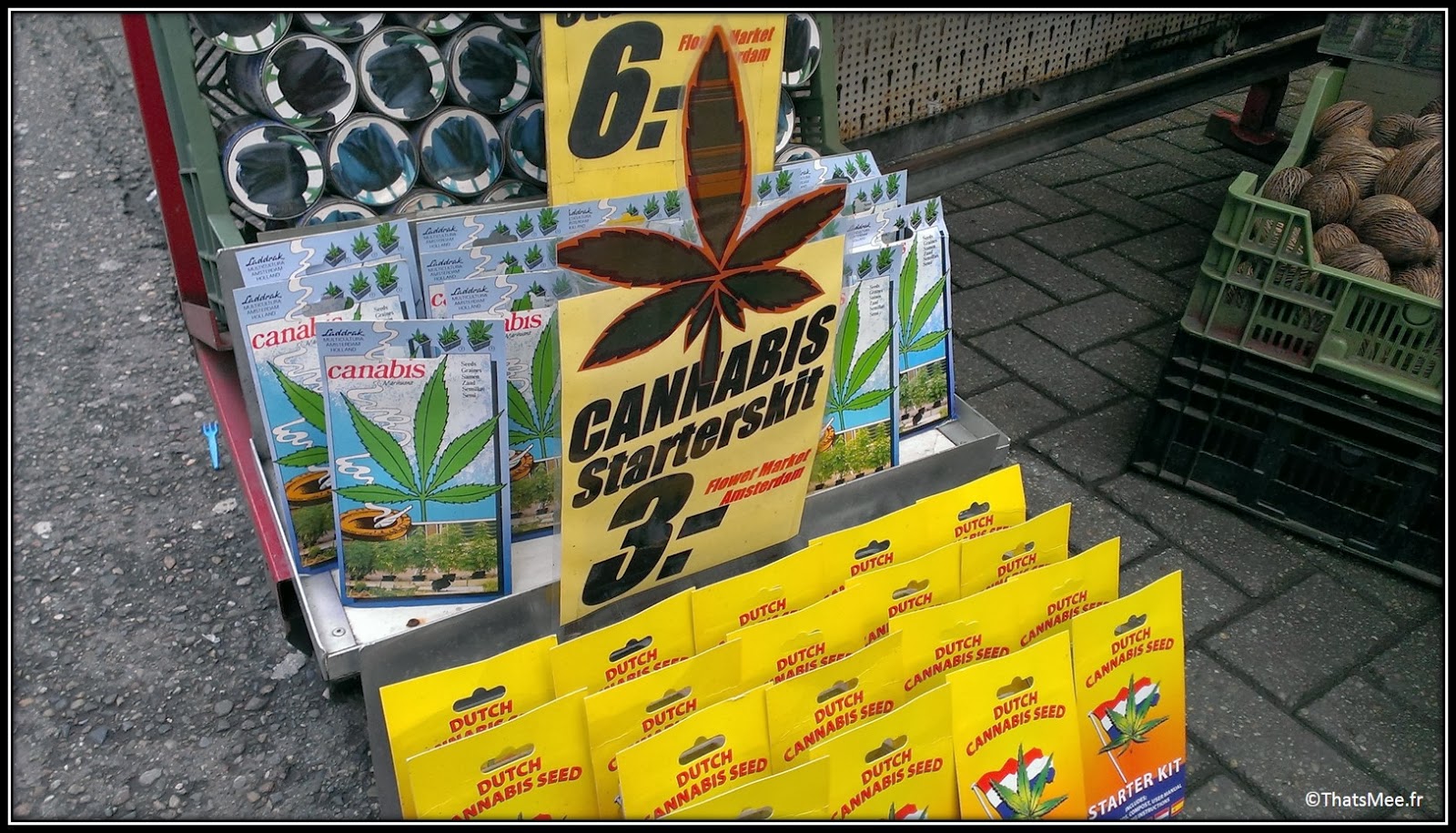 Marché aux Fleurs, Amsterdam cannabis seeds graines