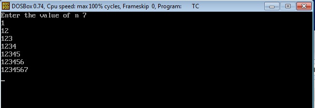 C++ Programing ..!: Program to print following pattern using for loop ...
