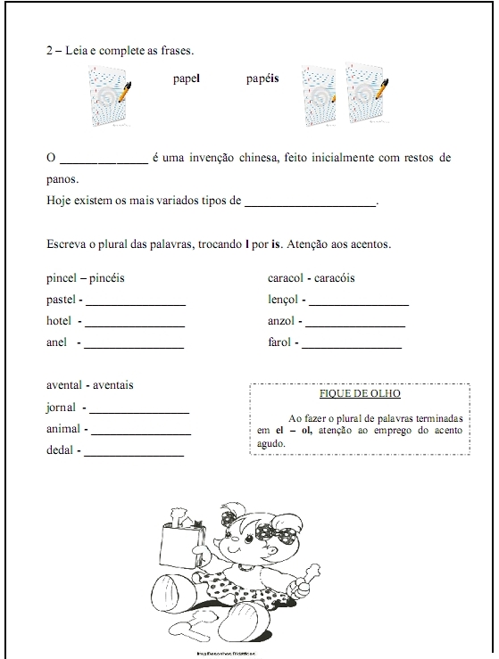 SINGULAR E PLURAL ATIVIDADES PARA IMPRIMIR (lll) PORTAL ESCOLA SINGULAR E PLURAL ATIVIDADES PARA IMPRIMIR (lll) PORTAL ESCOLA