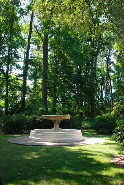 This was my favorite formal fountain at NBG. Simple and understated in a woodland... though admittedly also very large.