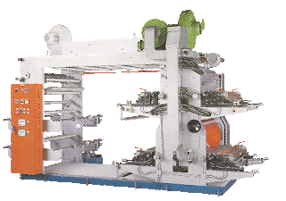 High Speed 4 Colors Flexographic Printing Machine With Stack Type