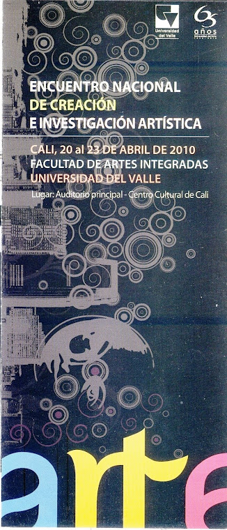 ENCUENTRO NACIONAL DE CREACION E INVESTIGACION ARTISTICA (2010)