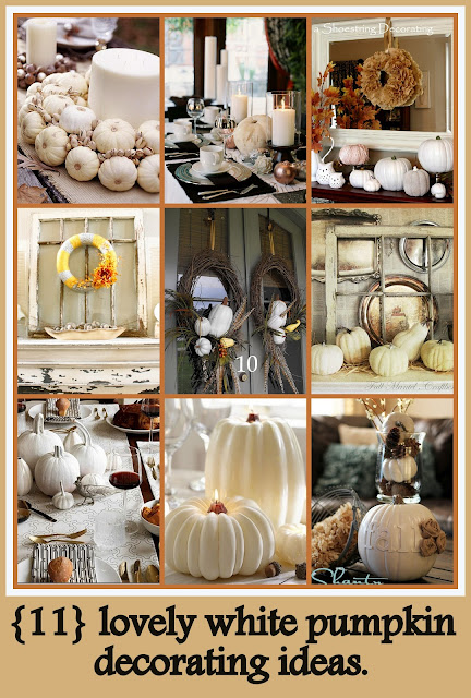 white pumpkin decor ideas