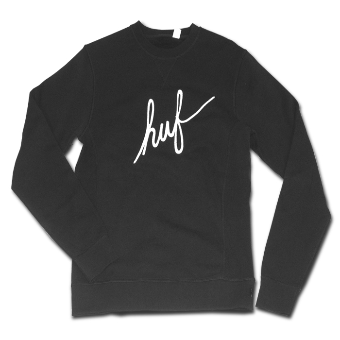 Catapult Records: HUF Classic Script Crew Sweaters at www.catapult.co.uk