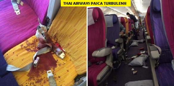 Foto Kondisi Thai Airways Pasca Turbulensi Tersebar di Internet