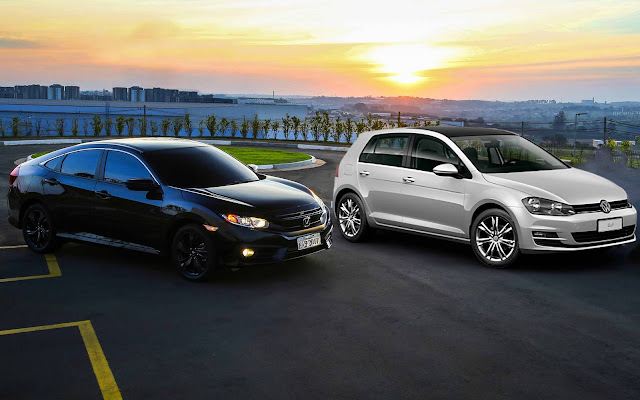 Honda Civic Sport 2017 x VW Golf Comfortline TSI - qual o melhor?