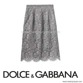 Crown Princess Mary Style DOLCE & GABBANA  Macrame Lace Skirt 