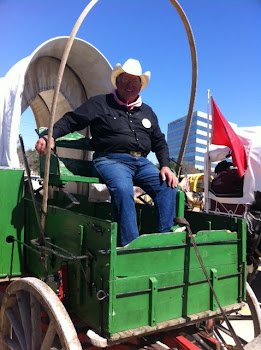 Roberto, a Hildago Texan Cowboy, who drove the Covered Wagon 386 miles/