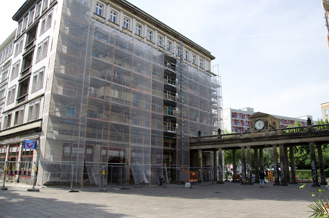 Baustelle Frankfurter Allee, Bauschäden, Fassadenrestaurierung, 10243 Berlin, 19.06.2013