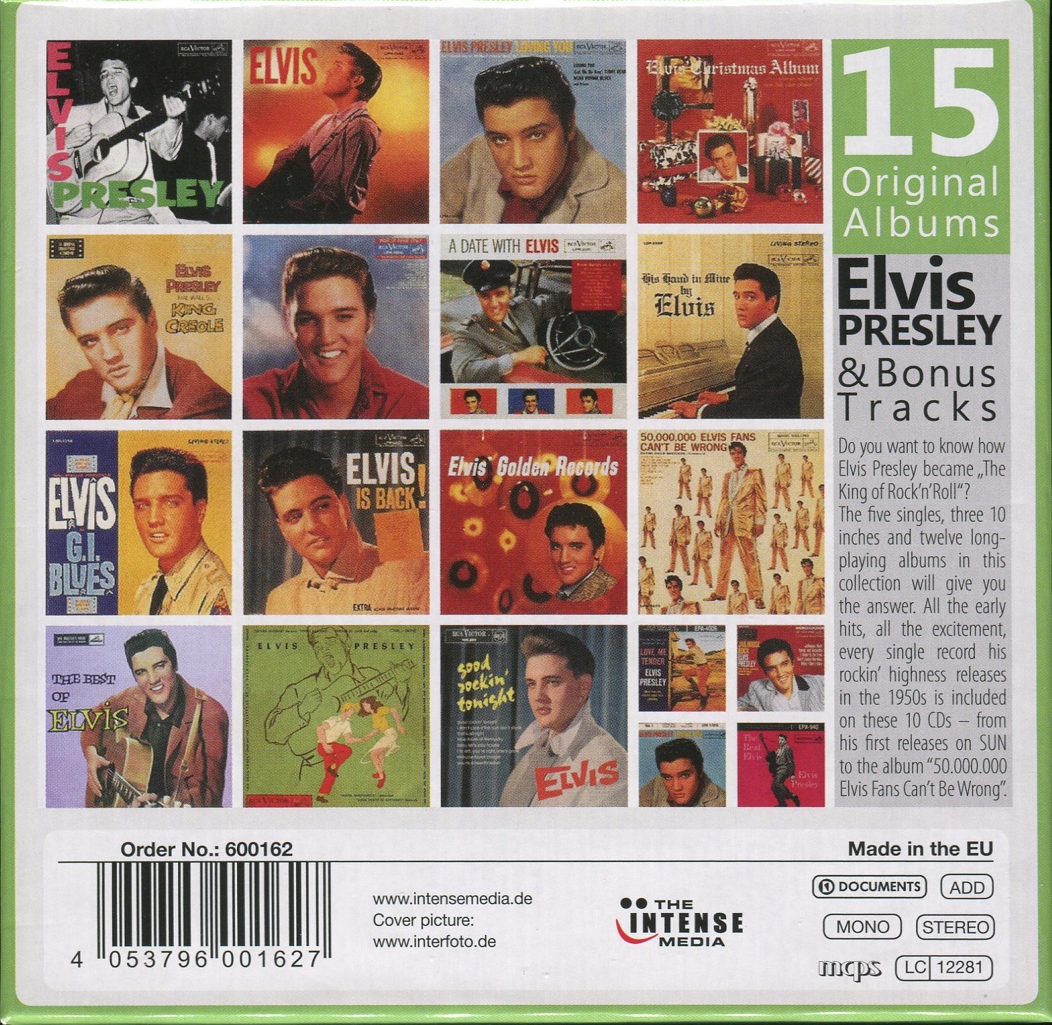 Compilados Oldies ELVIS PRESLEY 15 ORIGINAL ALBUMS & BONUS TRACK