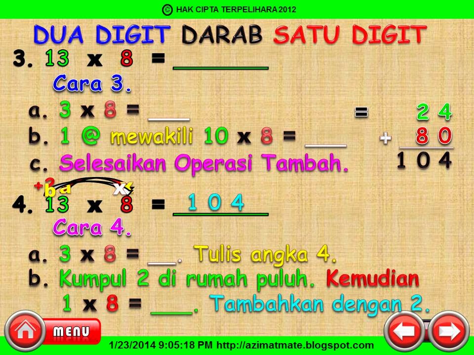 Soalan Matematik Tahun 5 Bundarkan  Muharram r