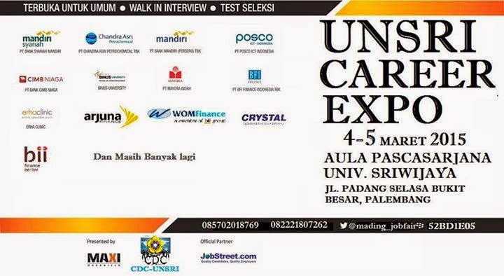 Job Fair UNSRI Career Expo Maret 2015 | Info Kampus Terbaru | Informasi Seputar Dunia Kampus