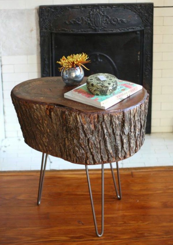Tree trunk table – super original designs!