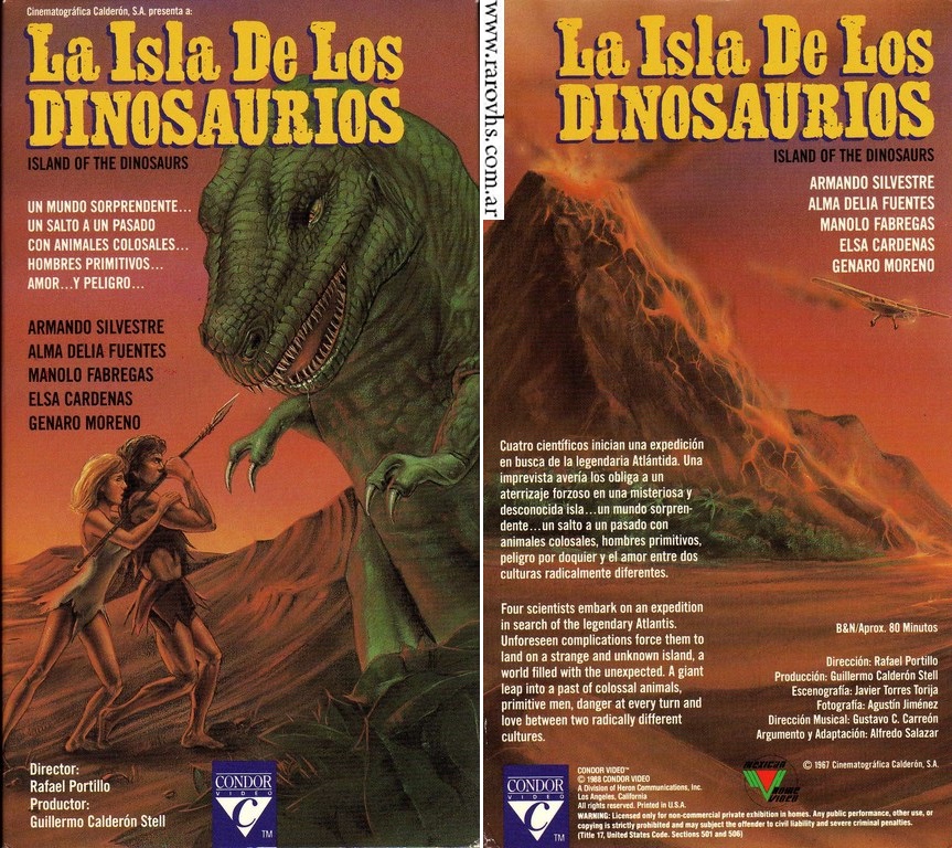  La isla de los dinosaurios (1967) Película Mexicana