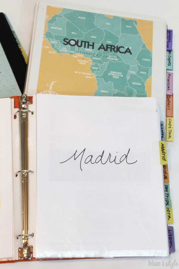 Create an Organized Travel Binder + Free Printable Planning Pages