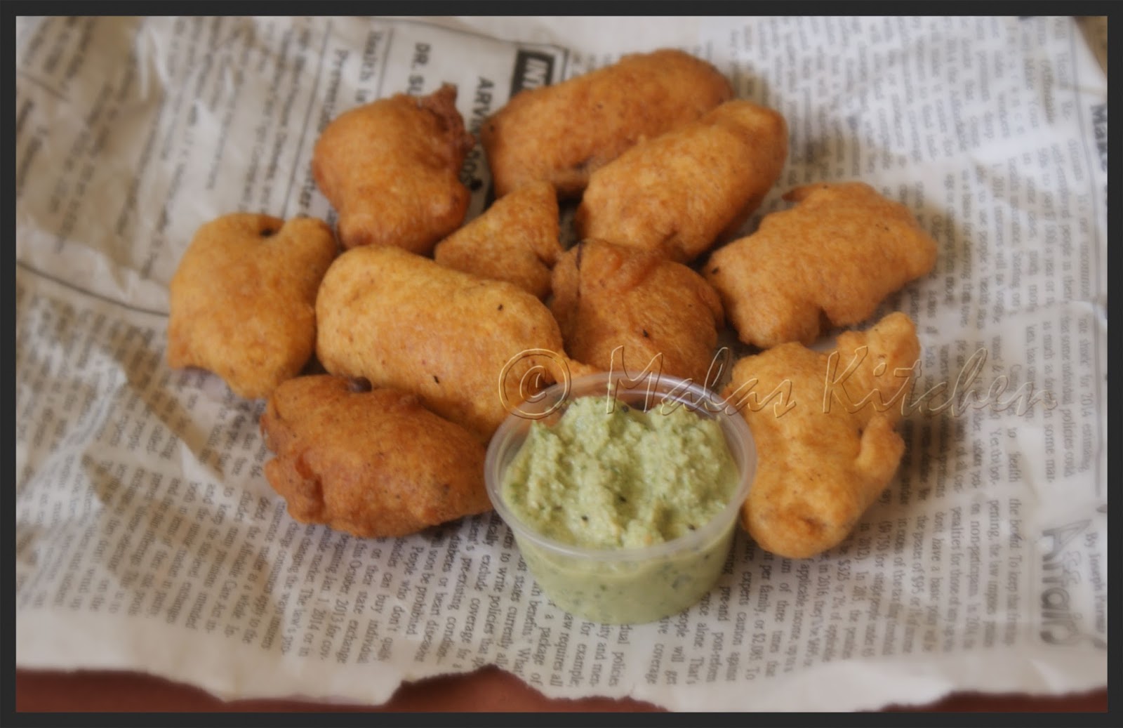 Balekai Bajji Raw Banana Fritters MalasKitchen