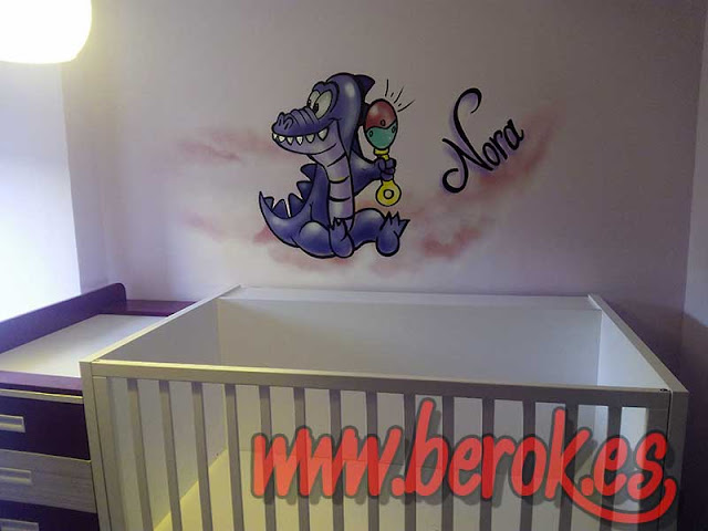 murales infantiles Dino para bebé